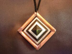 Copper neklace pyramid